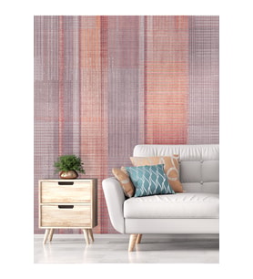 Dreamwall Dokulu Arkaplan Desen Silinebilir Sağlıklı Tekstil Duvar Kağıdı (Çok Renkli)