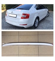 Skoda Octavia Bagaj Üstü Spoiler Bagaj Çıtası Parlak Beyaz