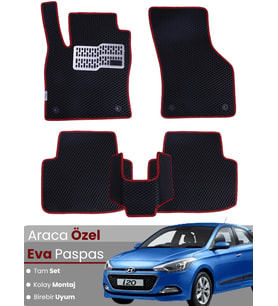 HYUNDAİ i20 (2014-2020) Uyumlu EVA Paspas Tam Set–Araca Özel,Kolay Montaj,Su Geçirmez