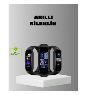 Mey İthalat® Akıllı Bileklik Adım Sayarlı Kalori Takipli Bildirim Uyumlu IP67