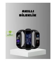 Mey İthalat® Akıllı Bileklik Adım Sayarlı Kalori Takipli Bildirim Uyumlu IP67