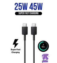 Samsung 25W Süper Hızlı Şarj Kablosu Galaxy Z Fold 6 5 4 Z Flip 6 5 Uyumlu Type-C To Type-C Fast Charge 25 Watt 5A Şarj Kablosu
