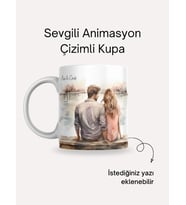 Sevgili Çizimli Kupa No:2