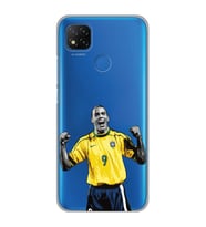 Xiaomi Redmi 9C / 10A Uyumlu Ronaldo Nazario Futbol Tasarımlı Şeffaf Telefon Kılıfı