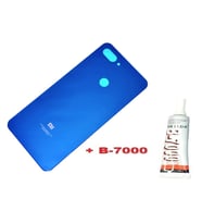 Xiaomi Mi 8 Lite Arka Kapak Batarya Pil Kapağı (CAM+B-7000) MAVİ