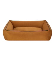 Pet Comfort Golf  Köpek Yatağı Hardal w Parliament Mavi Biye M 90x70cm