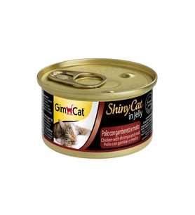 GimCat Shinycat Tavuk&Karides&Malt Özü Kedi Konservesi 70 Gr (STD)