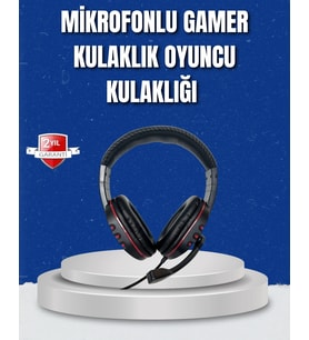 Bilgisayar  Kulaklığı - Yumuşak Pedli, Dayanıklı İpli Kablo