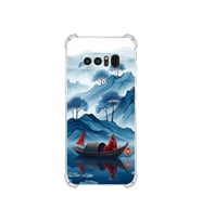 PrintiFy Samsung Galaxy Note8 ile Uyumlu Simya Serisi Sonsuz Akış Tasarımlı Uv Baskılı Köşe Korumalı Antişok Kılıf