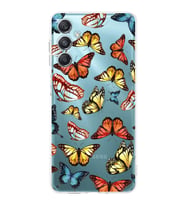 PrintiFy Samsung Galaxy M34 5G ile Uyumlu Water Color 2  Kamera Korumalı Şeffaf  Kılıf
