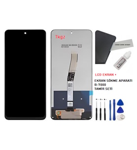 Xiaomi Redmi NOTE 9 PRO Uyumlu Lcd Ekran Dokunmatik Servis Lcd + B-7000 + TAMİR SETİ