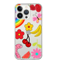 PrintiFy Apple iPhone 13 Pro Max Uyumlu Water Color 5 Baskılı Şeffaf Köşe Korumalı Antişok Kılıf