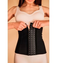 Mistirik Doğum Sonrası Sarkma Önleyici Askısız Latex Spor Korse (Siyah)