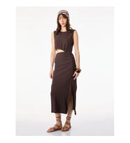 Koton Midi Slip Kahverengi Kadın Elbise 6SAL80007IK