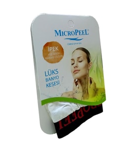 Micro Peel İpek Kese Hassas Ciltler İçin Yüz Kesesi Beyaz 8CMX10CM