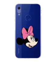 Huawei Honor 8a  Kamera korumalı Kapak Minnie Mouse Tasarımlı  Şeffaf Kılıf