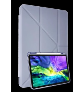 Pilelistore   Samsung Galaxy P610 Tab S6 Lite 10.4 Kılıf Kalemlikli Mars Tablet Kılıfı - Lila