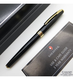 Sheaffer 9471-1 Siyah Altın Sagaris Roller Kalem  İsme Özel Kalem (Karışık)