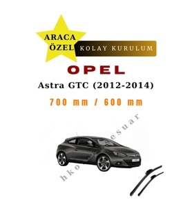Opel Astra GTC (2012-2014) Araca Özel Silecek ön iki