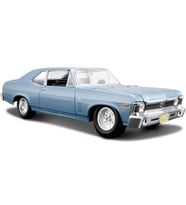 Maisto 1/24 1970 Chevrolet Nova SS Model Araba Mavi