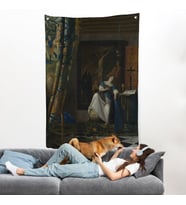 Johannes Vermeer - Katolik İnancının Alegorisi Duvar Örtüsü- Allegory of the Catholic Faith-8057