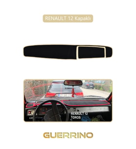 RENAULT 12 - Toros   KAPAKLI TORPİDO KORUMA HALISI BEJ KENAR