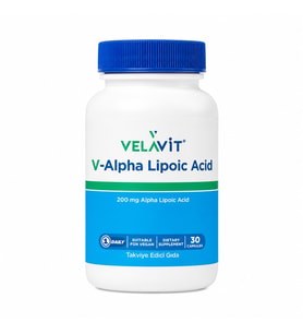 Velavit V-Alpha Lipoic Acid Takviye Edici Gıda 30 Kapsül