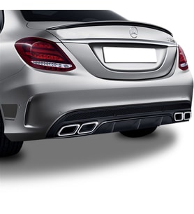 Mercedes C Serisi W205 Bagaj Üstü Pianoblack Spoiler
