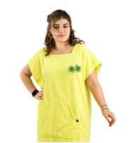 Unisex Welsoft Panço Havlu – Yumuşak, Cepli ve Kapüşonlu Tasarım (Sarı)
