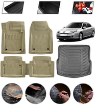 Renault Laguna 3 2007-2015 Uyumlu Paspas Araca Özel Bagaj Havuzu MBS Bej
