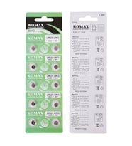 Komax AG-0 Alkalin LR521/379 Düğme Pil 10'lu Paket