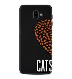 Samsung J6 Plus J7 Prime J7 Pro M20 Kılıf Desenli Silikon Cats 1792