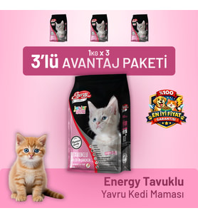 Tavuklu Yavru Kedi Maması - 3 Adet