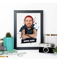 Kişiye Özel Cool Erkek Karikatürlü Çerçeve