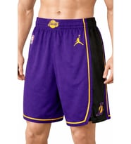 Nike Los Angeles Lakers Statement Edition Swingman Dri Fit NBA Basketball Shorts Erkek Basketbol Şort Mor