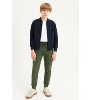 Erkek Çocuk Basic Jogger Paça Okul Eşofman Altı AK-2350 (Haki)