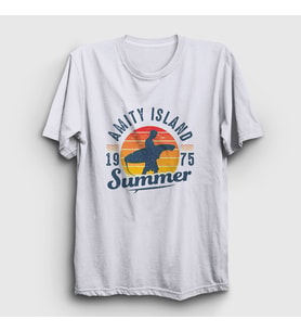 Presmono Unisex Beyaz Summer Sörf Surf Surfing T-Shirt 514060tt