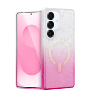 Newface Samsung Galaxy S25 Plus Pummel Shiny Magsafe Kapak - Pembe