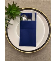 Air Laid Kanguru (Cepli) Peçete, Kumaş Hissi Veren 12 Adet 40x40 CM Lacivert Renkli