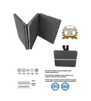 Katlanır Yatak Yer Yatağı Sünger Yatak Taşınabilen Tek Kişilik 80x180 Kara Çatı 6 Cm