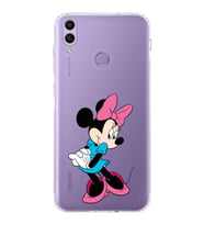Huawei Honor 8c  Kamera korumalı Kapak Minnie Mouse Tasarımlı  Şeffaf Kılıf