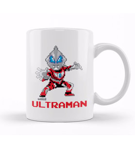 Ultraman Pixel Characters Kupa Bardak Porselen