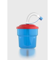 Renga Fizbo 250 ml Pipetli PP Bebek Bardak 221007 Pembe-Mor