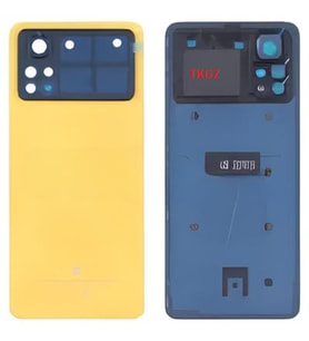 Xiaomi POCO X4 PRO - 5G- Arka Kapak Batarya Kapağı - CAM -SARI