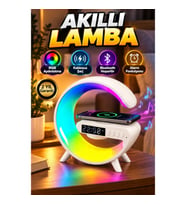 Kablosuz Şarjlı Masa ve Gece Lambası – Bluetooth Hoparlörlü Modern Başucu Aydınlatması