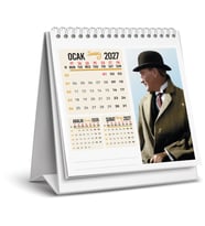 2027 ATATÜRK MASA TAKVİMİ-16X15 CM-SERT TAŞIYICILI-SPİRALLİ