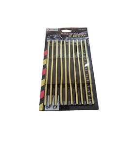 U Tip Geçmeli Havalandırma Nikelaj Şerit Çıta İnce 20Cm 10 Parça Gold