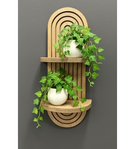Söğüt Dekoraktif 54 x14 cm Duvar Rafı-bohem Tarz-salon, Mutfak , C.odası, Ofise Uygun