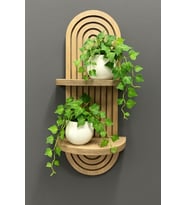 Söğüt Dekoraktif 54 x14 cm Duvar Rafı-bohem Tarz-salon, Mutfak , C.odası, Ofise Uygun
