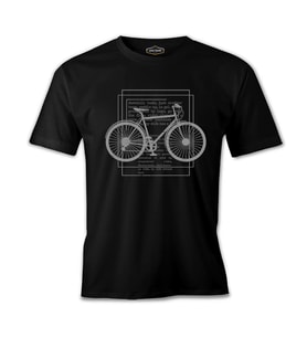Bicycle Downhill Siyah Erkek Tshirt